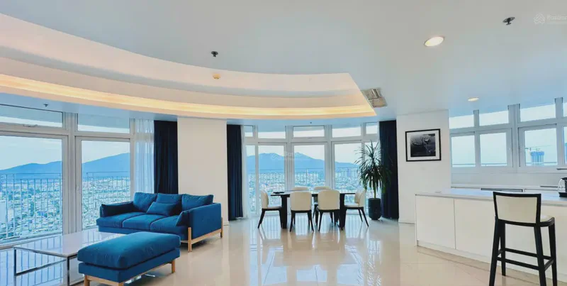 Azura River View 2-Bedroom 152m² for rent in An Hai Tay, Da Nang — living area