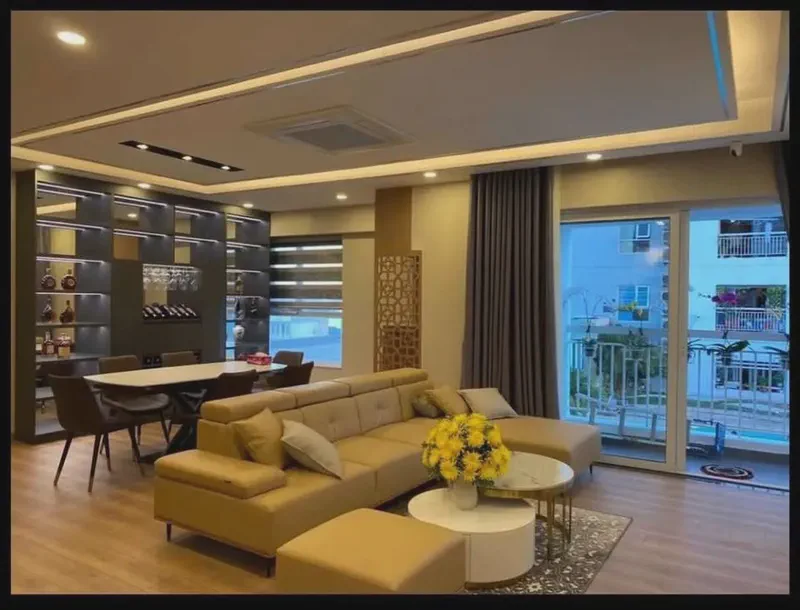 Da Nang Plaza 3-Bedroom 110m² for rent in Hai Chau, Da Nang — furnished living space (photo 7 of 9)