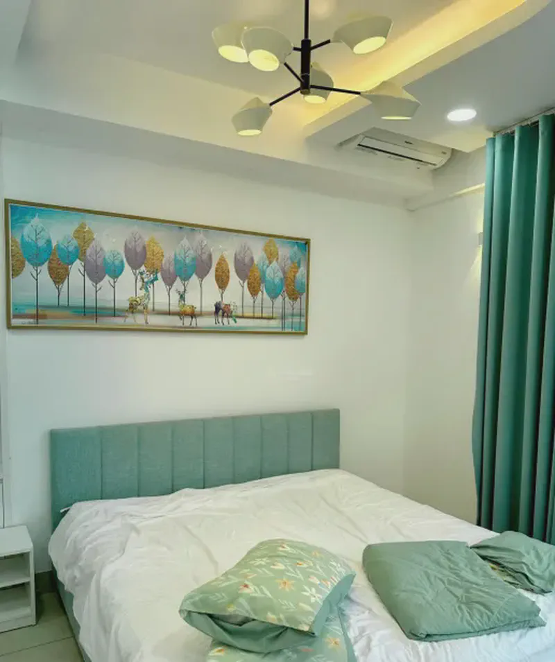 Indochina Riverside River View 1-Bedroom 67m² for rent in Hai Chau, Da Nang — kitchen and dining
