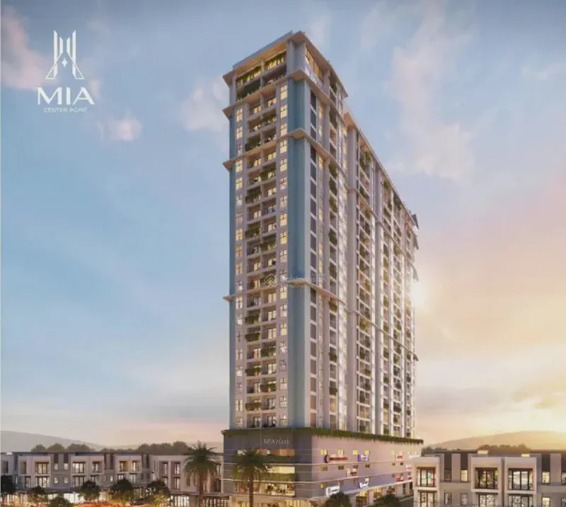 Mia Center Point Sea View 2-Bedroom 63m² for rent in Son Tra, Da Nang — kitchen and dining