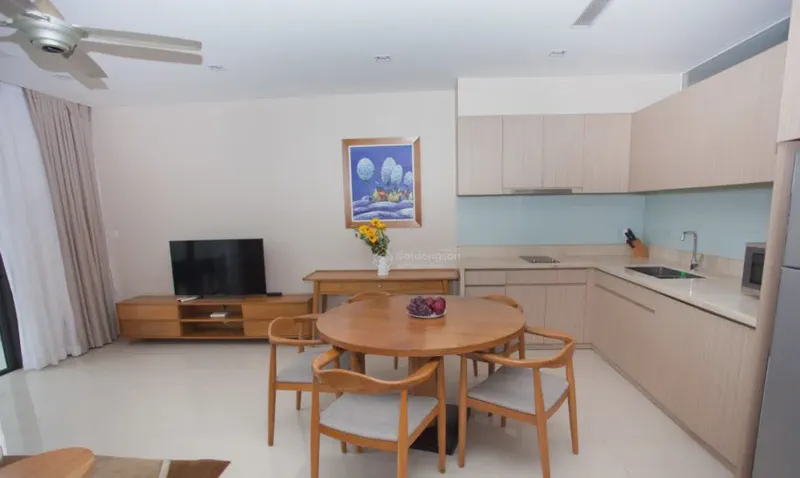 The Ocean Suites Sea View 1-Bedroom 70m² for rent in Hoa Hai, Da Nang — interior (photo 9 of 11)