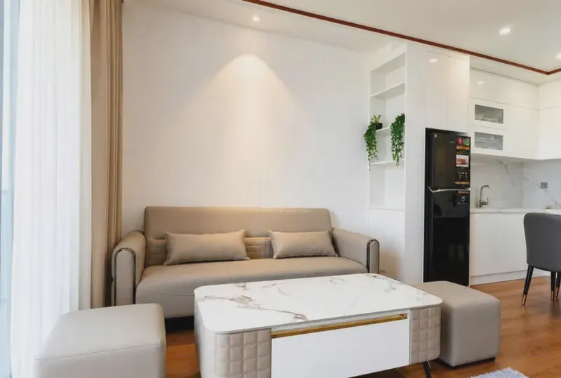 Sun Cosmo Residence 1-Bedroom 50m² for rent in Bac My Phu, Da Nang — interior detail (photo 6 of 12)