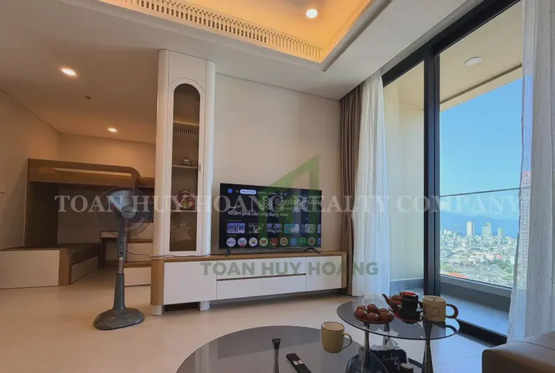 Sun Cosmo Residence 1-Bedroom 55m² for rent in Bac My Phu, Da Nang — bedroom