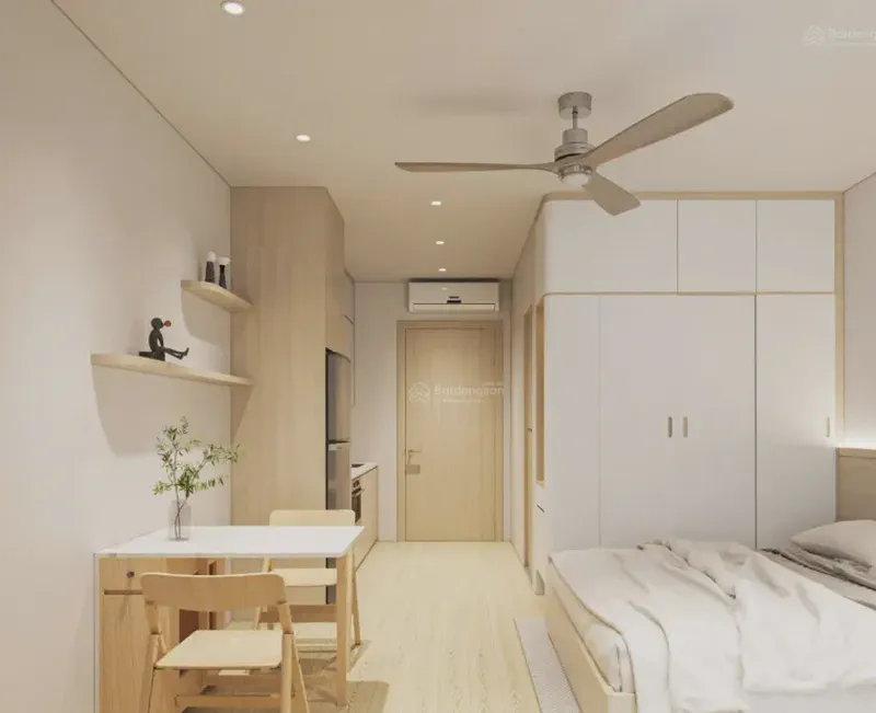 Sun Cosmo Residence River View 1-Bedroom 28m² for rent in Bac My Phu, Da Nang — bedroom
