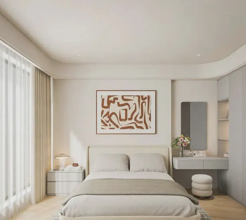 Sun Cosmo Residence River View 3-Bedroom 100m² for rent in Bac My Phu, Da Nang — kitchen and dining