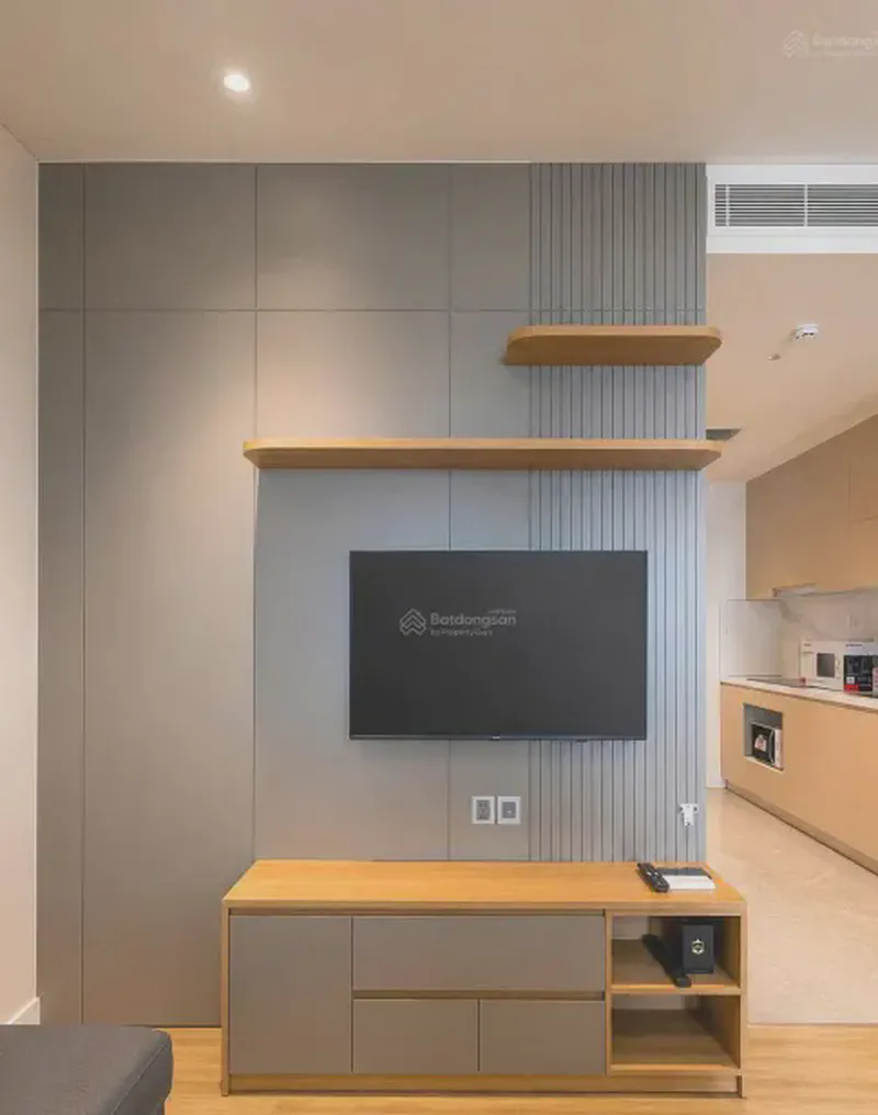 Da Nang Times Square Sea View 1-Bedroom 45m² for rent in Phuoc My, Da Nang — living area