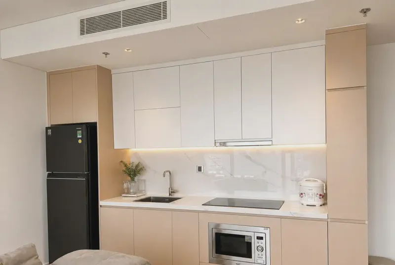 Da Nang Times Square Sea View 1-Bedroom 46m² for rent in Phuoc My, Da Nang — bedroom