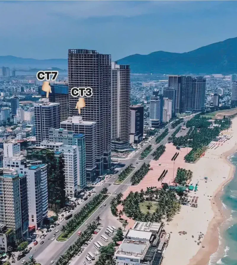 Da Nang Times Square Sea View 2-Bedroom 84m² for rent in Phuoc My, Da Nang — living area