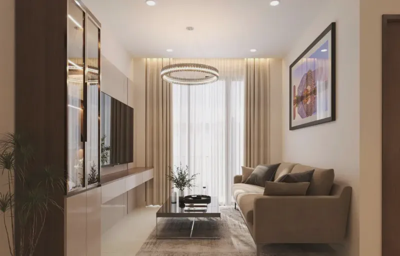 Vista Residence River View 2-Bedroom 76m² for rent in Hoa Cuong Nam, Da Nang — apartment interior (photo 8 of 9)