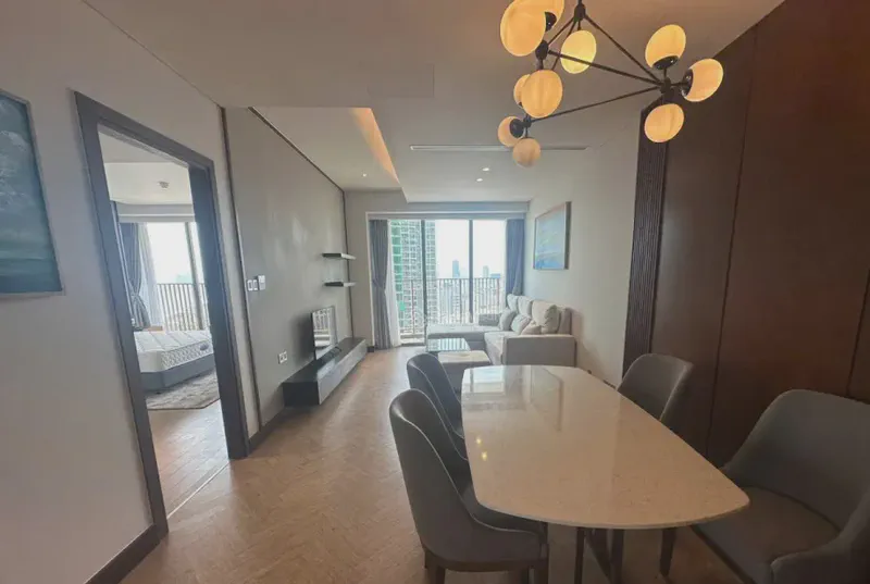 Wyndham Soleil Sea View 2-Bedroom 130m² for rent in My An, Da Nang — interior detail (photo 6 of 12)